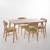 GDFStudio Balfern 5 Pieces Mid Century Modern Upholstered Wood Dining Set - 2 of 4
