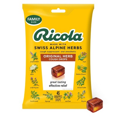 Ricola Cough Drops - Natural Herb - 45ct