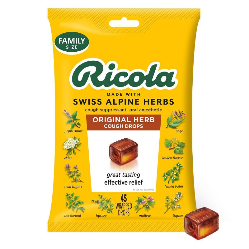 Ricola Cough Drops - Natural Herb - 45ct, 1 of 12