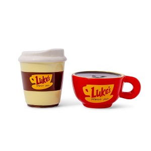 Silver Buffalo Gilmore Girls Luke's Diner Ceramic Salt and Pepper Shaker Set - 1 of 4