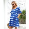 Women's Maternity Casual Dress  Flowy Floral Print, Ruffle leeves - 3 of 4