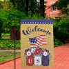 Northlight Floral Mason Jars "Welcome" USA Flag Patriotic Outdoor Garden Flag - 18" x 12.5" - 3 of 4