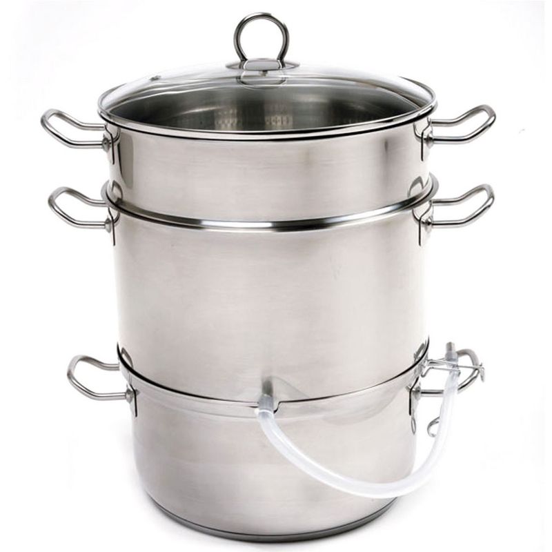 Norpro Stainless Steel 4 Piece Steamer and Juicer Pot, 1 of 4
