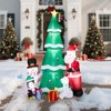7.5FT Christmas Inflatable Decoration, Inflatable Christmas Tree with Santa and Snowman, Blow Up Yard Decorations for Holiday Party Yard Lawn Garden - 4 of 4