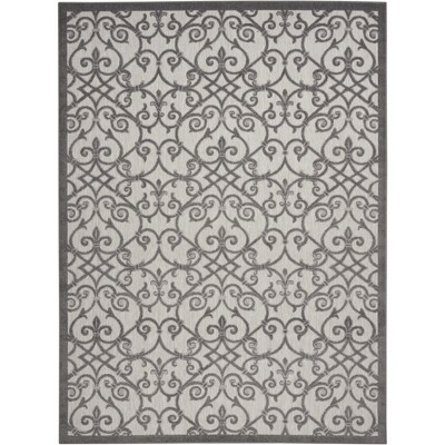 Nourison Aloha Contemporary Scroll Flatweave High-low Indoor Outdoor ...