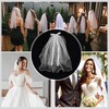 Unique Bargains Hair Clip Wedding Veil White 1 Pc - 4 of 4