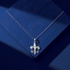 Ross-Simons Italian Sterling Silver Fleur-De-Lis Necklace Size 18 - 3 of 4