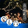 LunaLulinlk 20 PCS Q Hanger Hooks with Safety Buckle, Windproof Screw Hooks for Hanging Outdoor String Lights 2.2 Inches, Black - 4 of 4