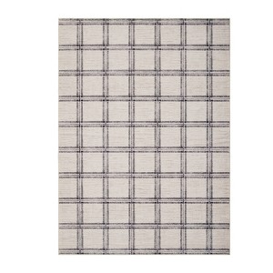 Washable Indoor Modern Living Room Area Rugs, Geometric Checkered Home Decor Carpet for Bedroom Dining Room Nursery - 1 of 4
