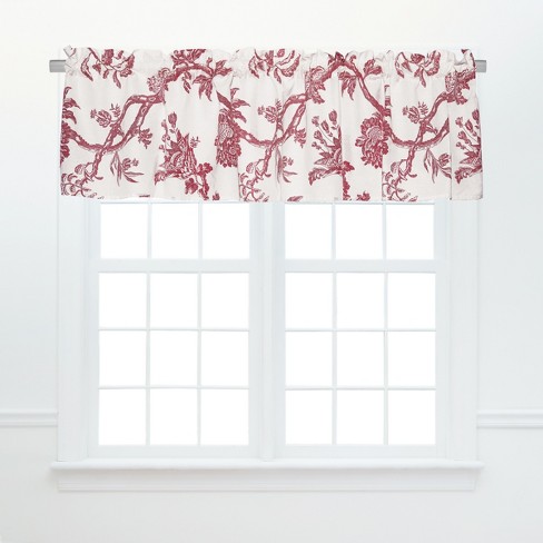 C F Home Arcadia Red Valance S 2 Target