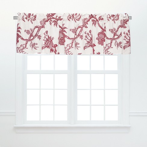 C F Home Arcadia Red Valance S 2 Target, Red Valance Curtains