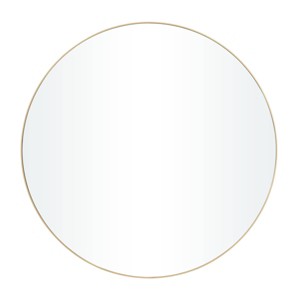 Wood Round Wall Mirror with Thin Frame - Olivia & May - 1 of 4