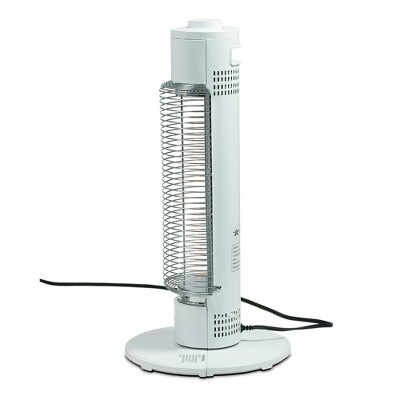 White Electric Infrared Tower Heater with Thermostat