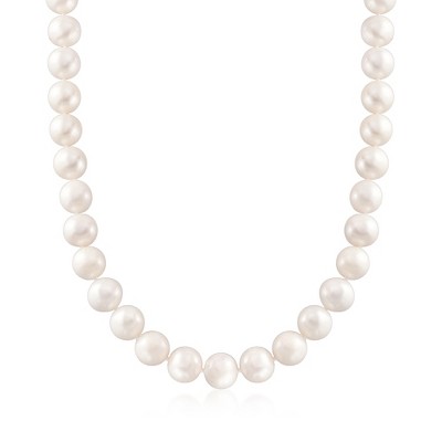 Ross-Simons 11-12mm Cultured Pearl Necklace With 14kt Yellow Gold
