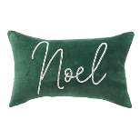 carol & frank Noel Green Velvet Beaded Throw Pillow