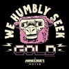 Men's A Minecraft Movie Pink Sheep We Seek Gold  T-Shirt - Black - 4X Large - 3 of 4
