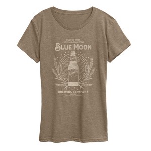Women's - Blue Moon - Artfully Crafted Short Sleeve Graphic T-Shirt - 1 of 3