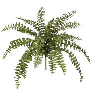 Sullivans Artificial Boston Fern Bush 16"H Green - 1 of 3