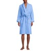 Lands' End Women's Cotton Terry Knee Length Spa Bath Robe - 4 of 4