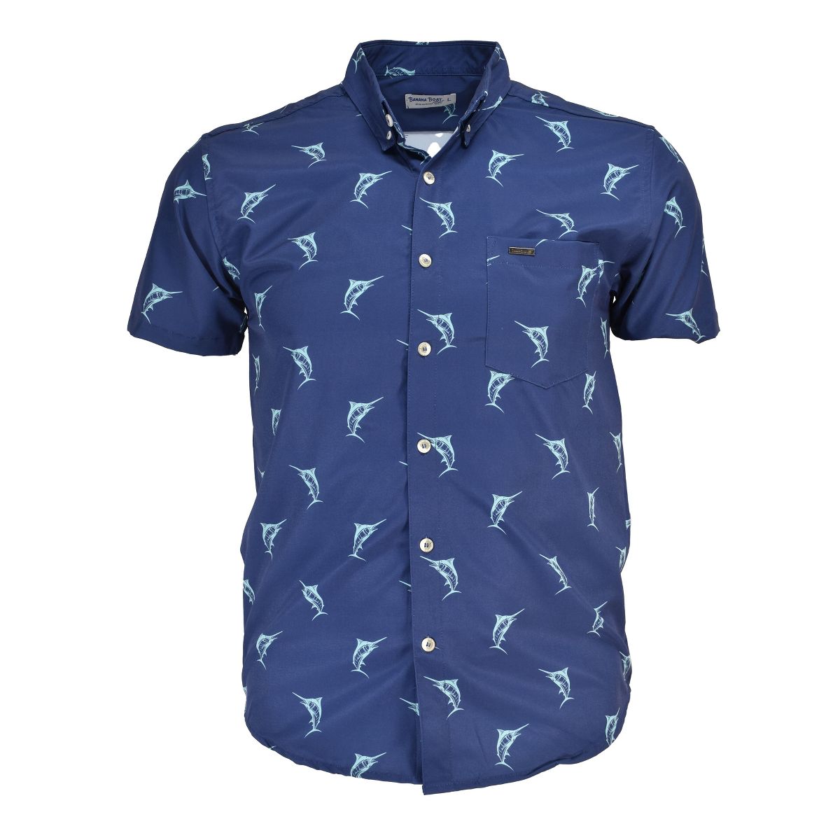 Banana Boat UPF 50+ Men's Hawaiian Print Shirt