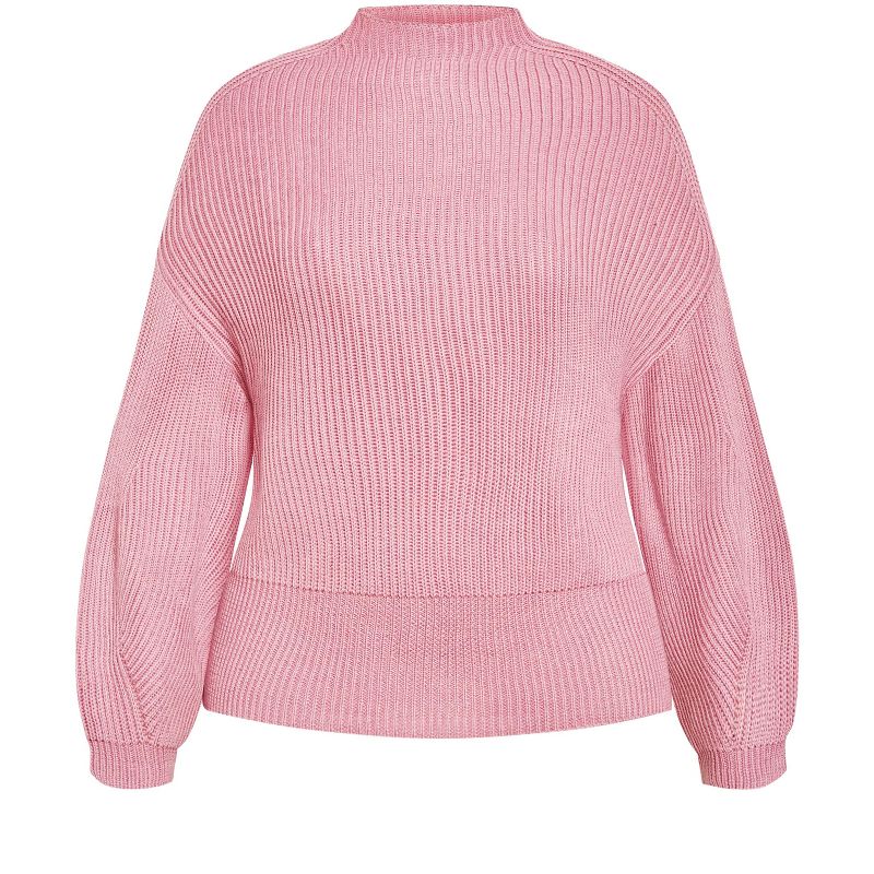 Women's Plus Size Angel Sleeve Sweater - musk | CITY CHIC, 4 of 7