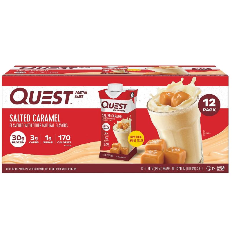 Quest Nutrition Ready To Drink Protein Shake – Salted Caramel, 1 of 7