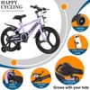 KWPZQEB Kids Bike for Ages 3-9 Years Old Boys Girls, 18 Inch High Carbon Steel Frame Kid's Bikes with Training Wheels, Multiple Colors - 3 of 4