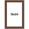 PosterPalooza | Traditional Brown Picture Frame - UV Acrylic, Foam Board Backing, Hanging Hardware - 2 of 4
