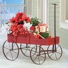 Collections Etc  Wagon Decorative Indoor / Outdoor Garden Backyard Planter - 4 of 4