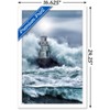 Trends International Lighthouse in the Storm Framed Wall Poster Prints - 3 of 4