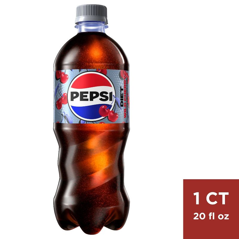 Diet Pepsi Wild Cherry - 20 fl oz Bottle, 1 of 5
