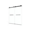 Cesicia 60x75 inches Matte Black Double Sliding Shower Door - 2 of 4