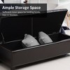 CAVINAS Faux Leather Storage Ottoman Bench,Upholstered Storage Ottoman with Lift Top,Modern Storage Bench,Storage Benches for Living Room - 2 of 4