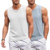 COOFANDY Men's Casual Tank Tops 1 PC&2PC Knit Sleeveless Lightweight Tee Muscle Basic T Shirts - 2 of 4