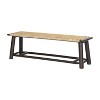 Vynxaria Farmhouse Modern Rattan Bench - 59" Indoor & Outdoor Seating - 4 of 4
