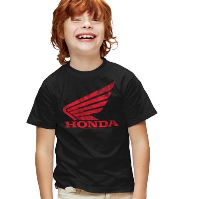 Boys' Short Sleeve Honda Distressed Powersports Wing T-Shirt