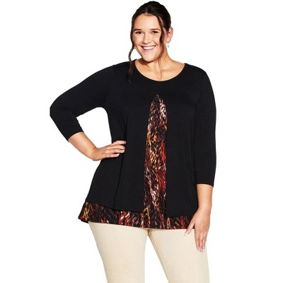 Avenue Women's Plus Size Alex Print Tunic