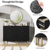 6-Drawer Dresser, Modern Wood Storage Double Chest of Drawers, for Living Room Bedroom - 4 of 4