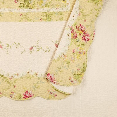 Ivory Cotton Reversible King Bedspread Set