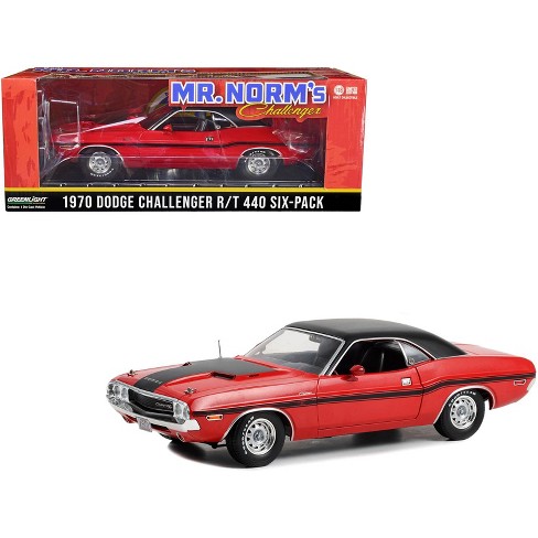 1971 Dodge Challenger R/t Bright Red With Black Stripes 1/18 Diecast Model  Car By Greenlight : Target