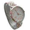Olivia Pratt Big Dial Easy Reader Watch Floral Elastic Stretch Band Wristwatch Women Watch - 3 of 3