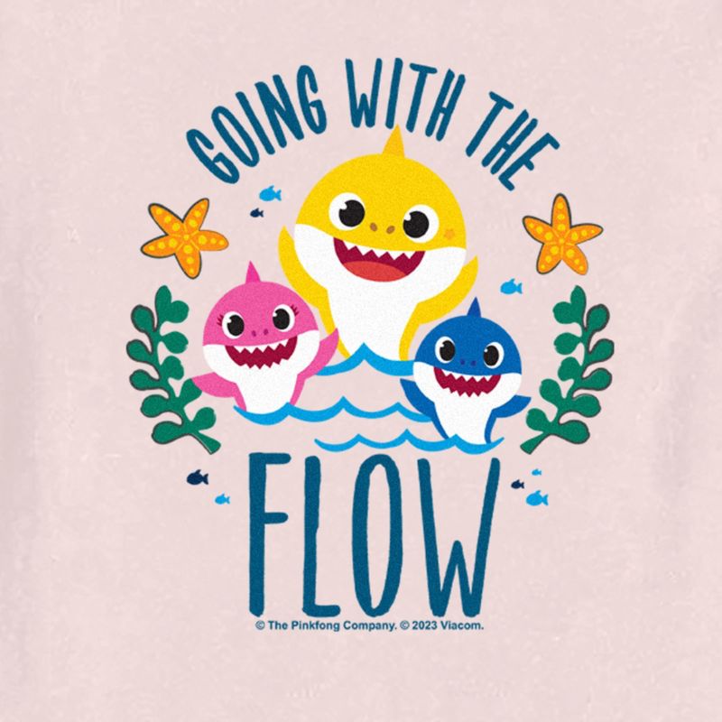 Toddler's Baby Shark Going With the Flow T-Shirt, 2 of 4