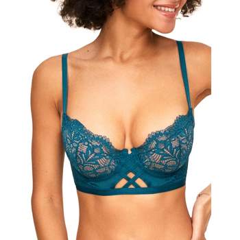 Cyla Dark Green Push Up Plunge, 32A-38D