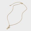 14K Gold Dipped Cubic Zirconia Lock Pendant Charm Necklace Set 5pc - A New Day™ Gold - 2 of 4