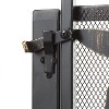Plow & Hearth Arched Tree of Life Garden Gate | Laser-Cut Design | Metal | Black/Bronze Finish | Versatile | 36" W x 1¼"D x 36" H | Latch Closure - 3 of 4