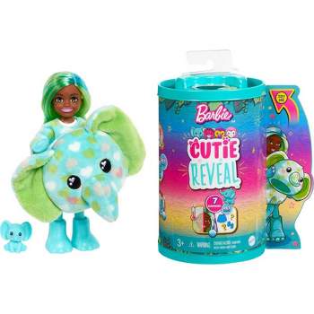 Barbie Cutie Reveal 10 Surpresas Selva Elefante HPK98 Mattel