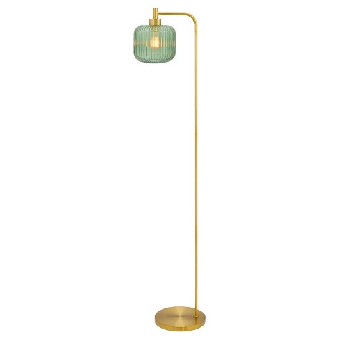 63 Wyatt Globe Shade Floor Lamp Green - River Of Goods : Target