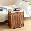 AZL1 Life Concept Utility Storage Bins Multi-Purpose Laundry Hamper for Home Organization and Storage Solutions, Brown, 18.3"*13.5"*24" - 2 of 4