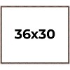 PosterPalooza | 36x30 Thin Bamboo Picture Frame, UV Acrylic, 2 Finishes - Gold and Brown - 2 of 4