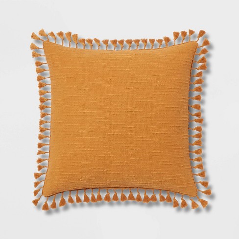 Dark orange throw clearance pillows